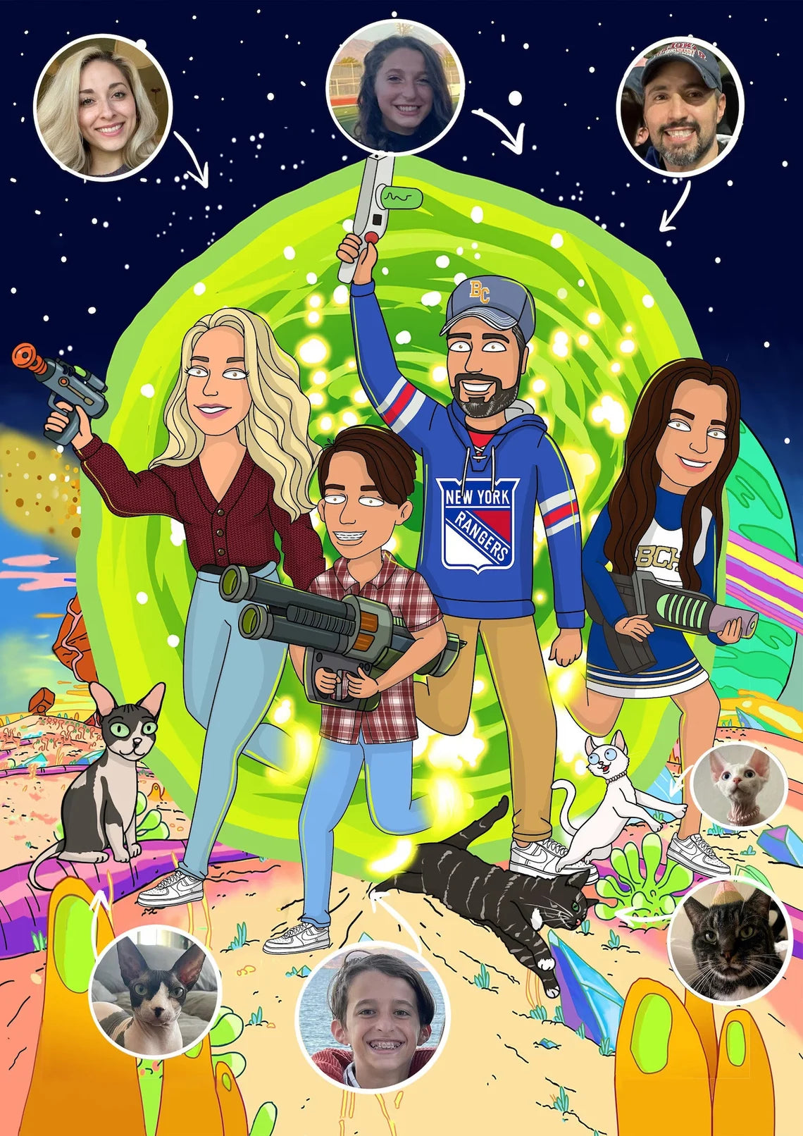 Custom Rick and Morty Portrait