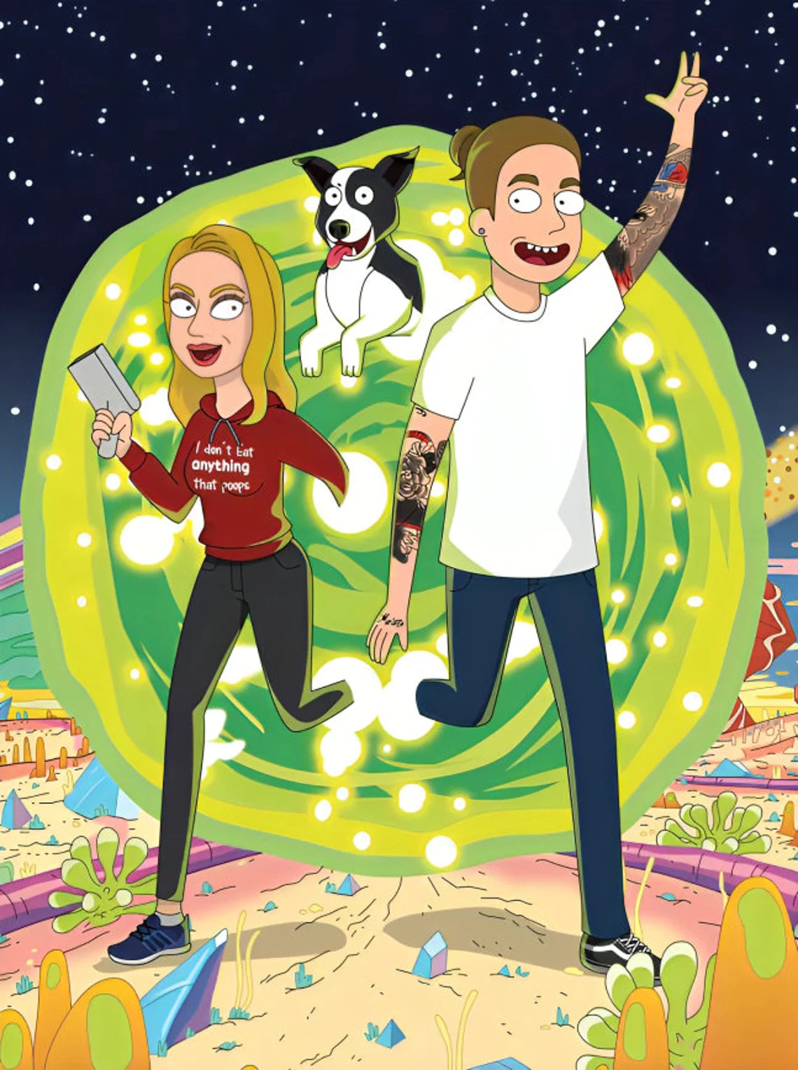 Custom Rick and Morty Portrait