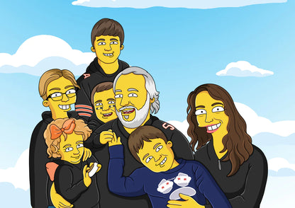 Custom Simpsons Portrait