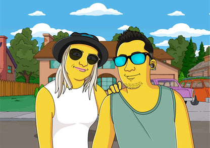 Custom Simpsons Portrait